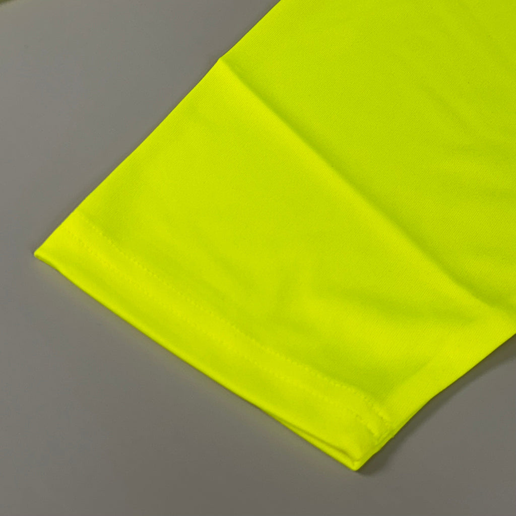 EG-PRO (4 PACK) Long Sleeve High Visibility Shirt 100% Poly SZ 3X Safety Yellow