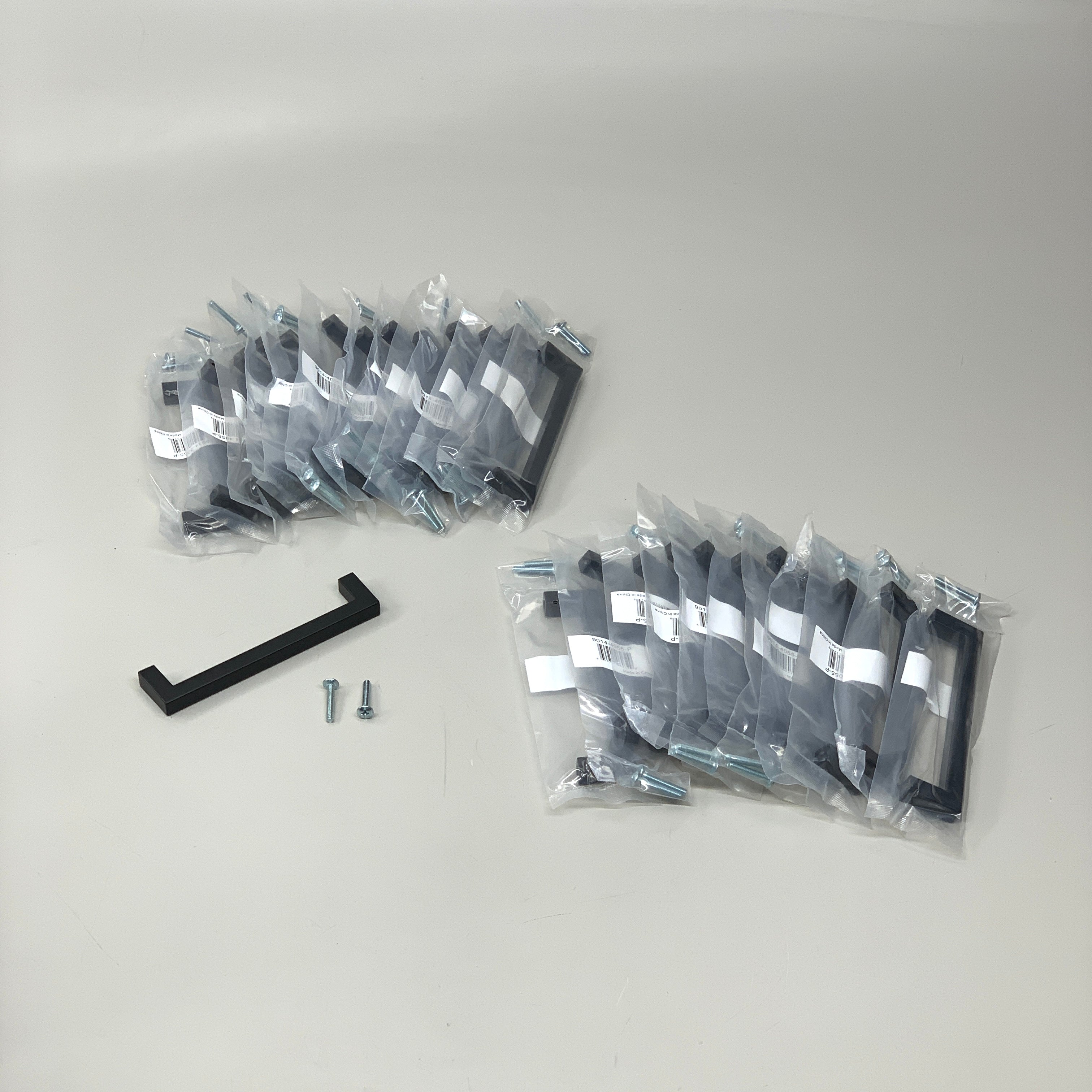 BERENSON 25 PACK!! Matte Black Square Pull Contemporary Advantage One 9014-4055-P