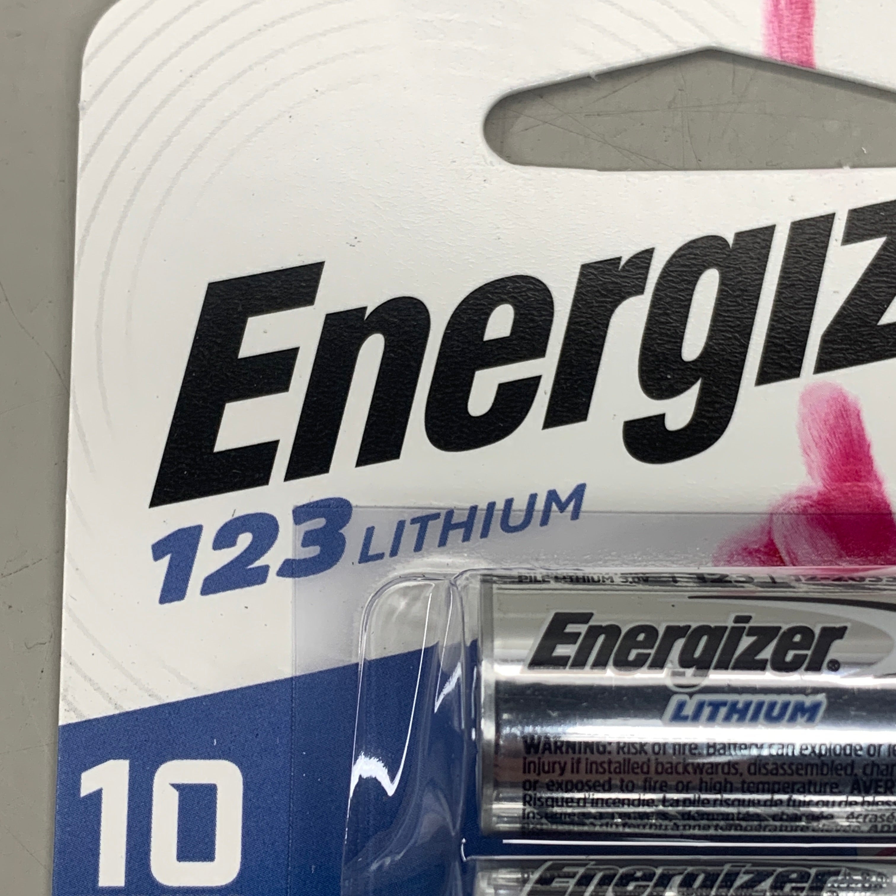 ENERGIZER (2 PACK, 4 Total Batteries) Lithium 123 3 V 1.5 mAh Camera Battery EL123APB2