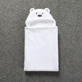 Baby Coral Fleece Cuddle Baby Cuddle Blanket Newborn Baby Bear Air Conditioning Blanket Package Towel Cover Blanket
