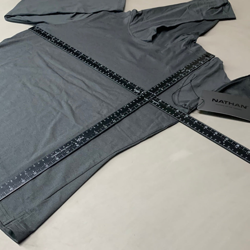 NATHAN 365 Hooded Long Sleeve Shirt Women's Sz XL Dark Charcoal NS50080-80078-XL (New)