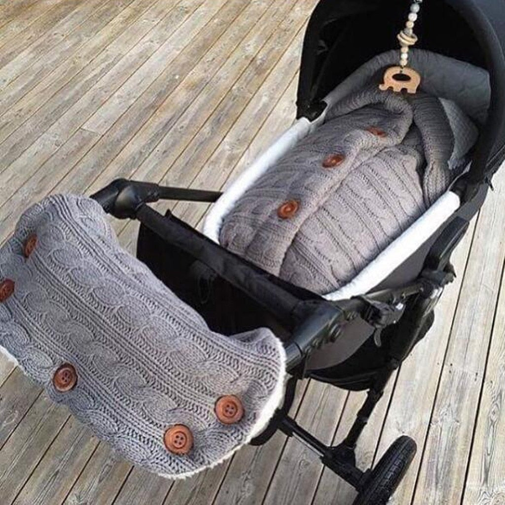 Infant Baby  Swaddle Sleeping Bag Cute Soft Sleep Sack Stroller Wrap+Stroller Gloves