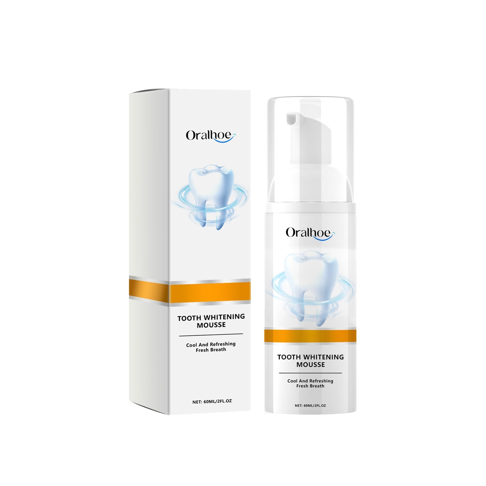 Tooth Whitening Mousse, Clean Teeth Whitening Teeth Care Gums Fresh Oral Care