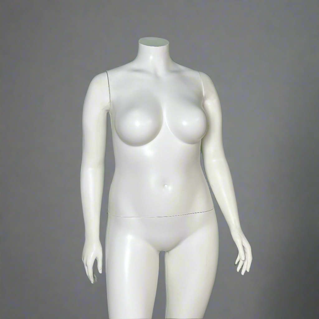 Realistic High-Quality Full-Body Female Mannequin "Natalie.4, Pose I" White VM0734