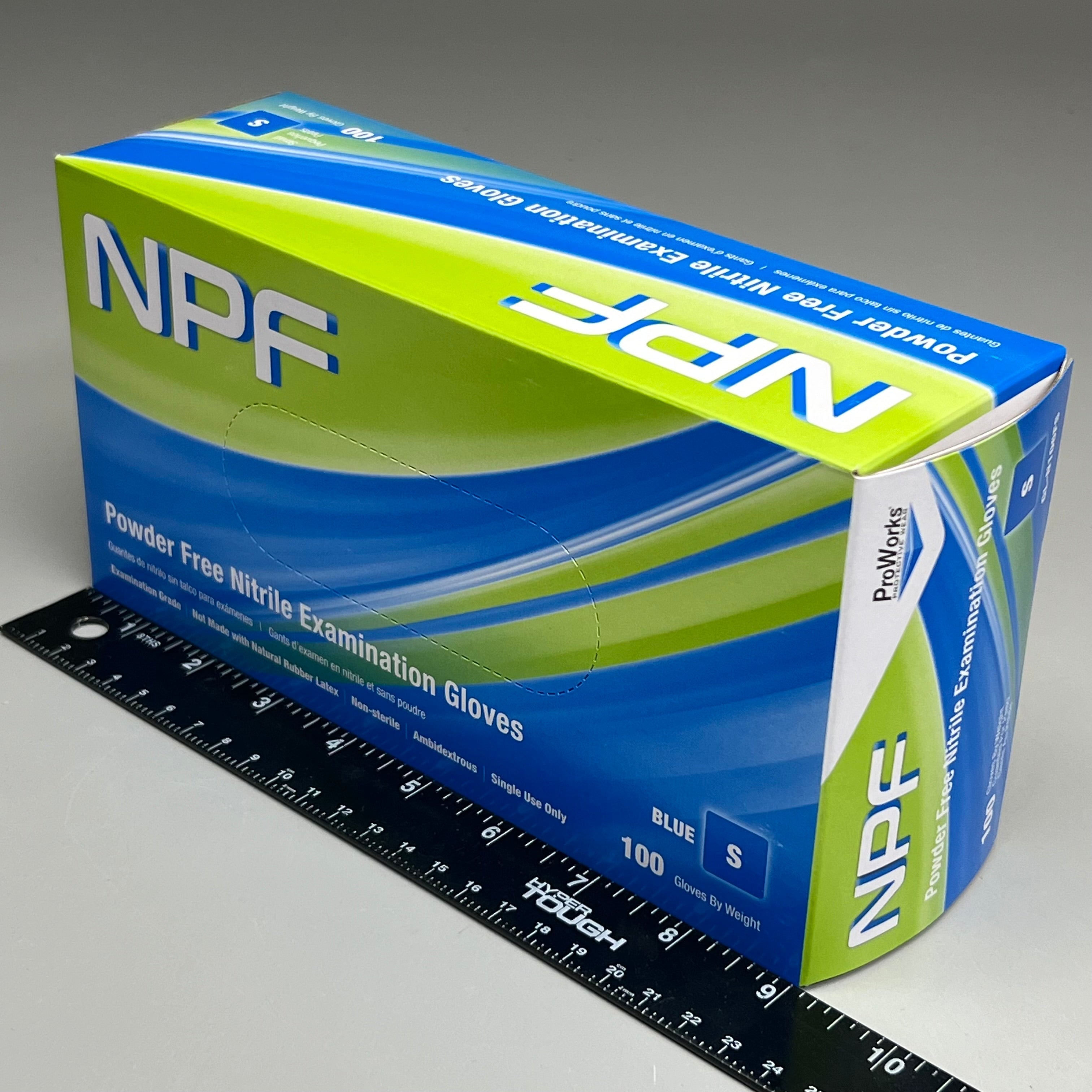 HOSPECO NPF (1,000 PACK) Nitrile Powder Free Exam Gloves Sz S Blue GL-N106FS