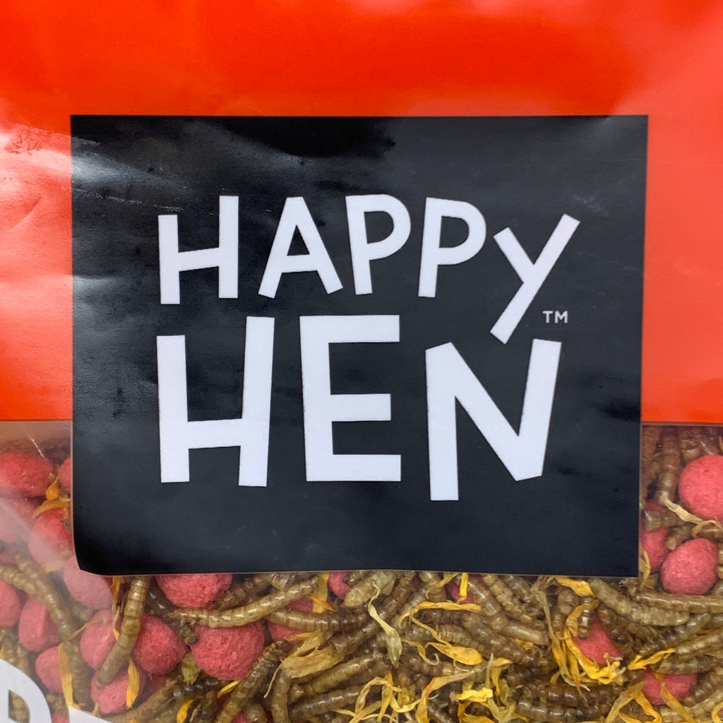 HAPPY HEN Free Range Feast Mealworm & Flower Blend 2 lbs 810029430005