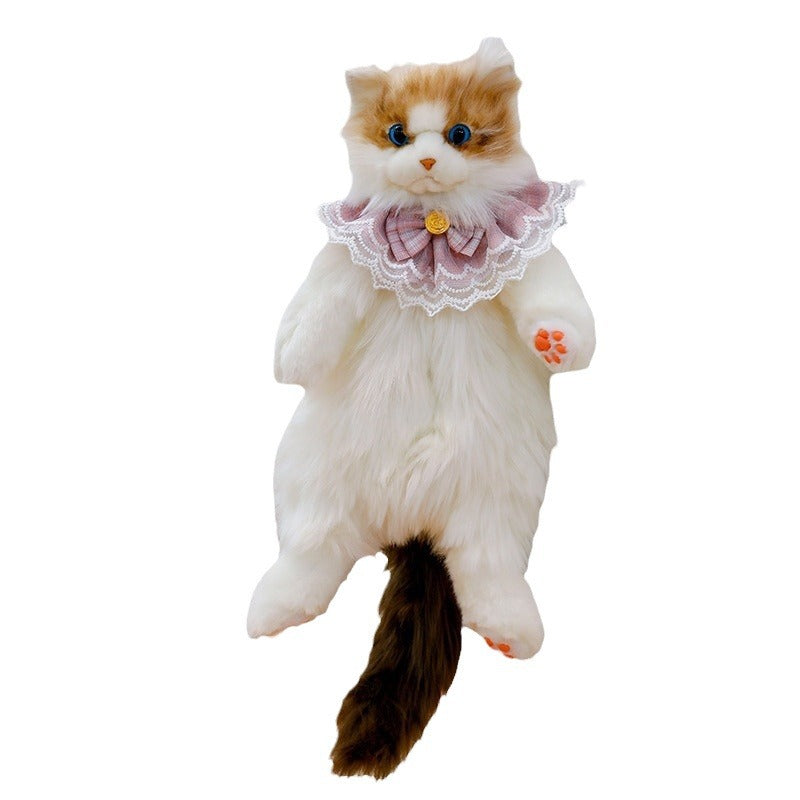 Unique Calico Cat Backpack, Doubles as a Plush Toy and Functional Bag