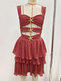 A-shaped cake skirt one-piece beach set sexy one-piece