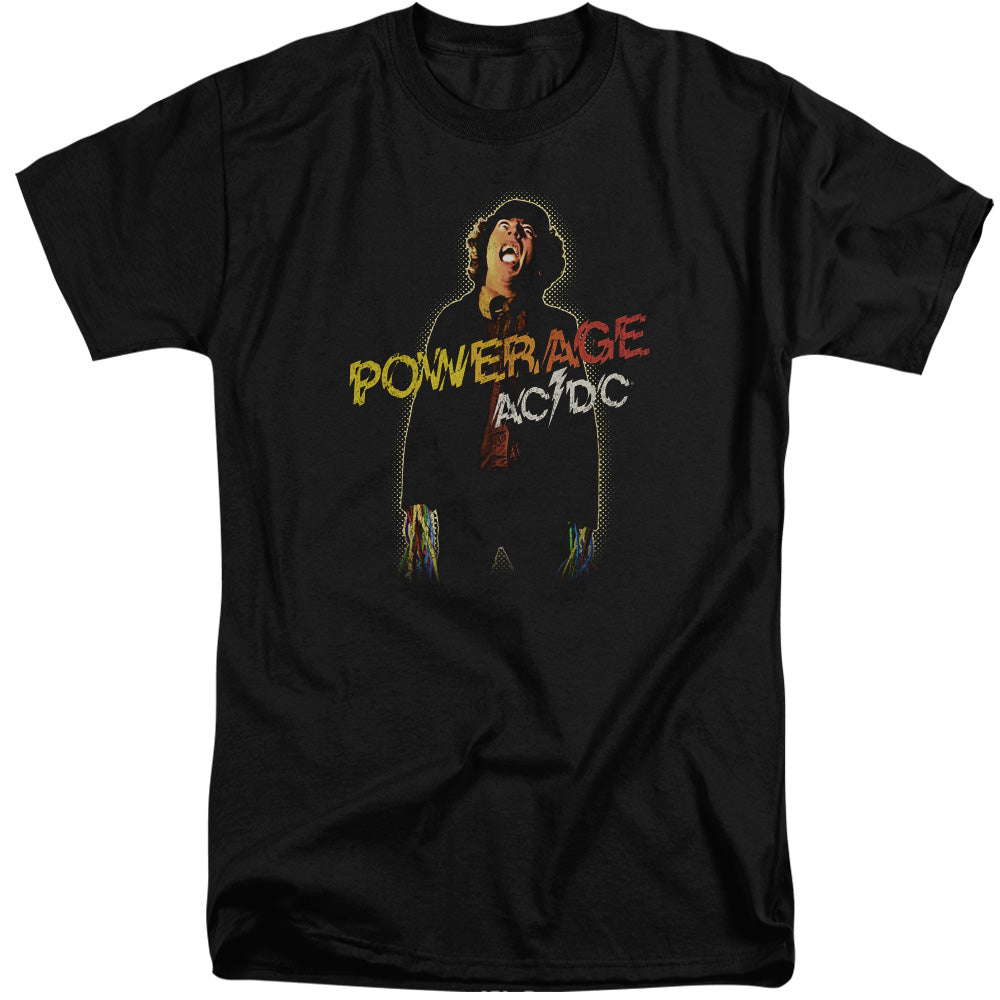 AC/DC Powerage Mens Tall T Shirt Black