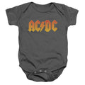 AC/DC Logo Infant Baby Snapsuit Charcoal