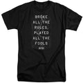 AC/DC Struck Mens Tall T Shirt Black