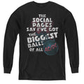 AC/DC Big Balls Long Sleeve Kids Youth T Shirt Black