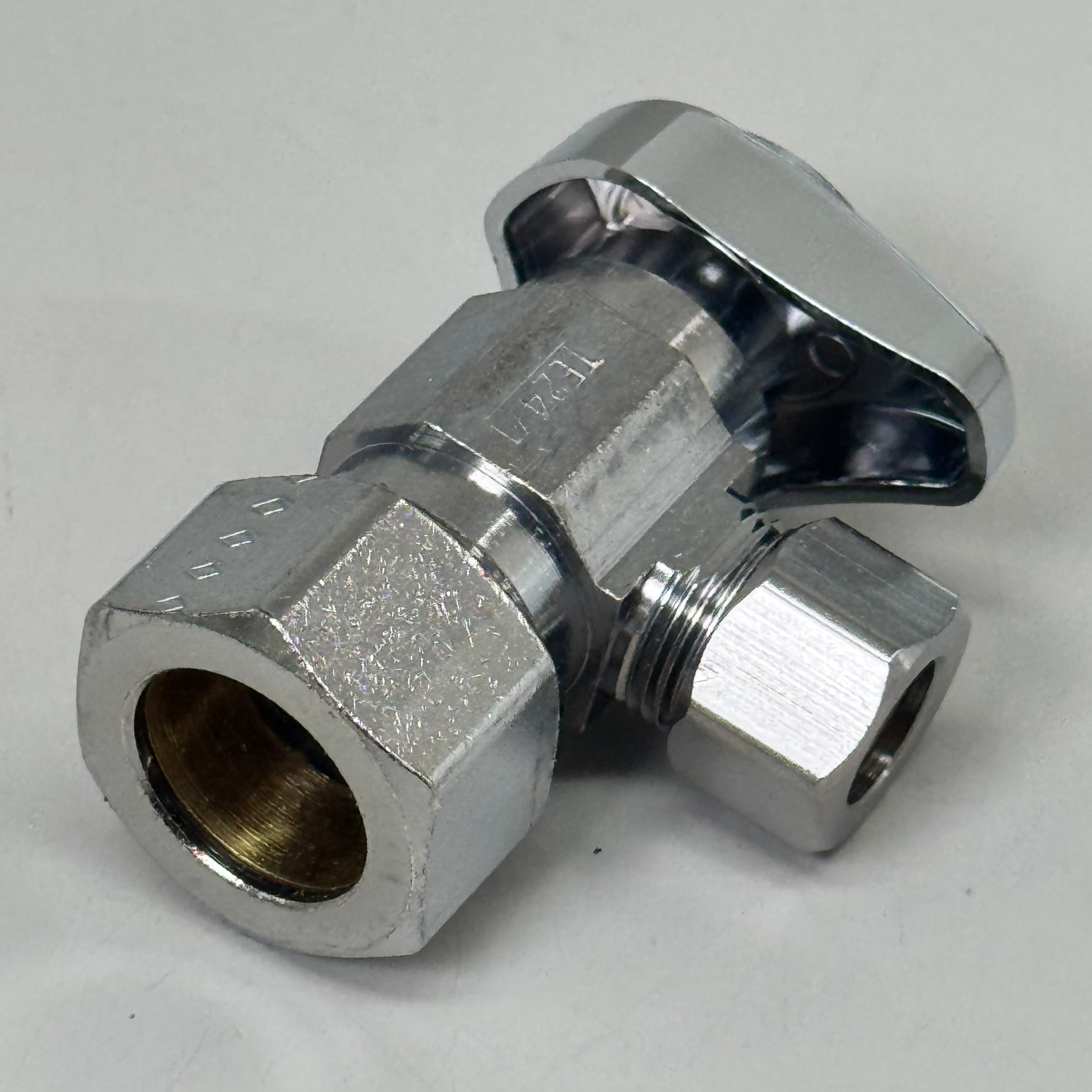 BRASS CRAFT (2 PACK) 1/4" Turn Angle Supply STOP Valve 1/2"x3/8" Chrome G2CR19XC