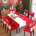 Christmas tablecloth, holiday decoration, elastic chair cover, household dining table, waterproof and dustproof tablecloth, fabric decorative tablecloth