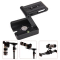 Z Flex Tilt Tripod Head Aluminum Alloy Folding Z Tilt Head Quick Release Plate Stand Mount Spirit Level