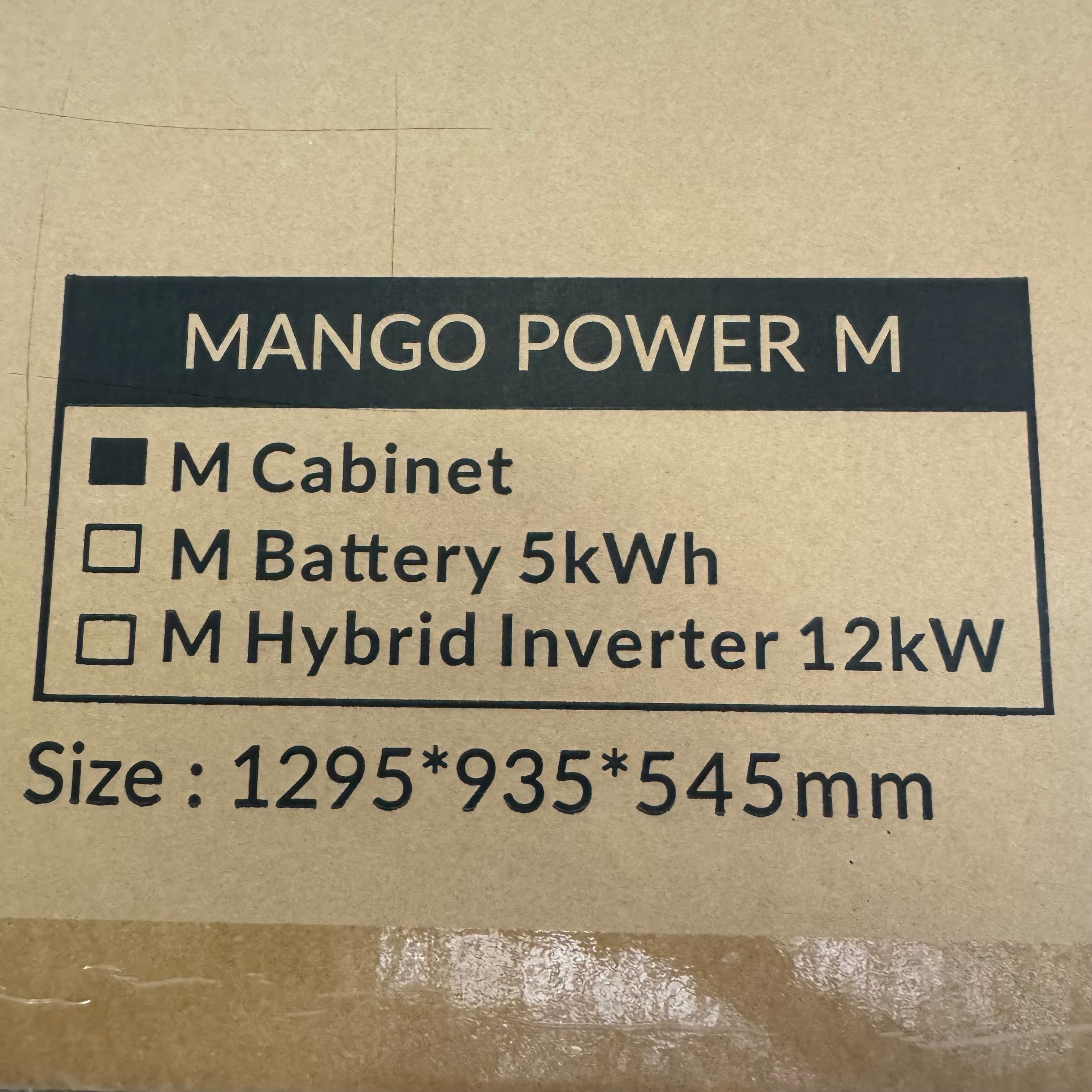 MANGO POWER Solar Home Battery M Cabinet For 15Kwh-20Kwh Batteries White (Cabinet Only)