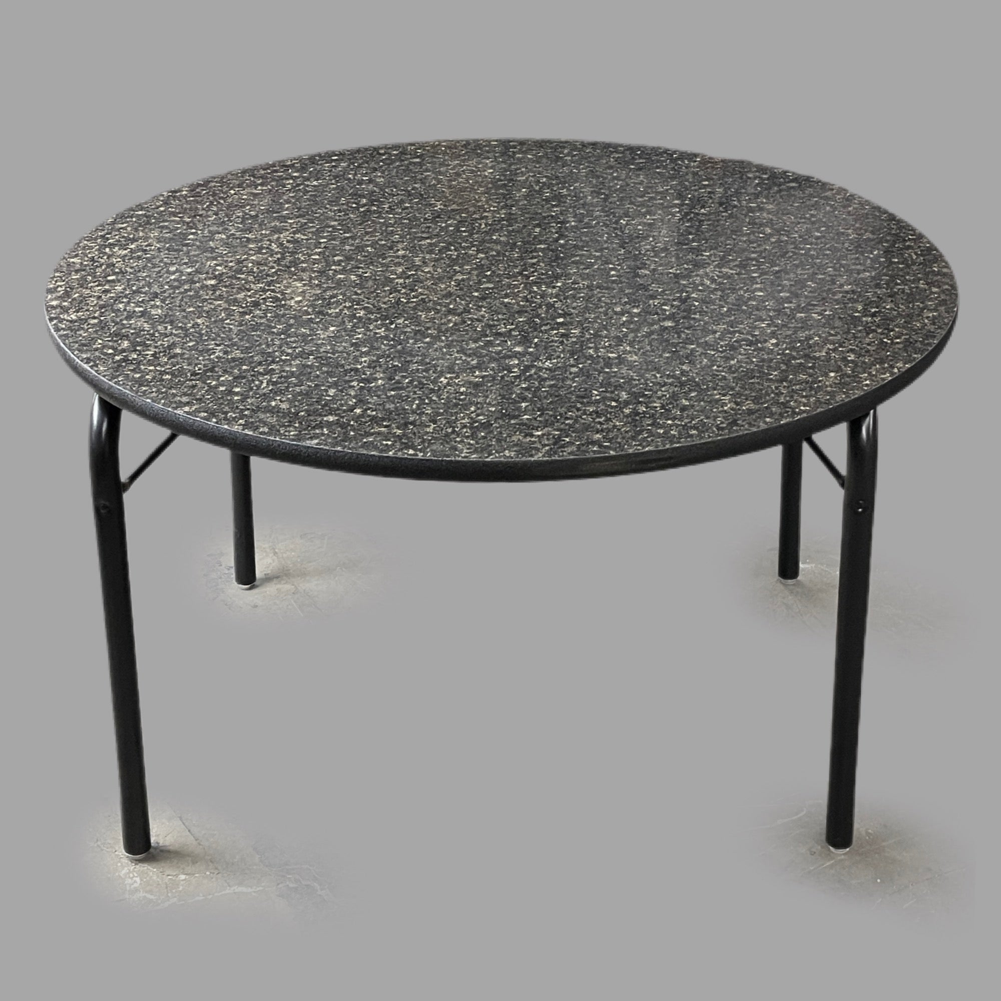 VIRCO 6000 Series 48” Round Folding Table w/ Textured Top Grey/Black X-6248RAEX