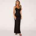 Sexy V-neck Lace Waist-cinching Bodycon Strapless Dress