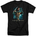 Aquaman Movie Trident Mens Tall T Shirt Black Officially Licensed
