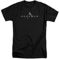 Aquaman Movie Logo Mens Tall T Shirt Black Officially Licensed