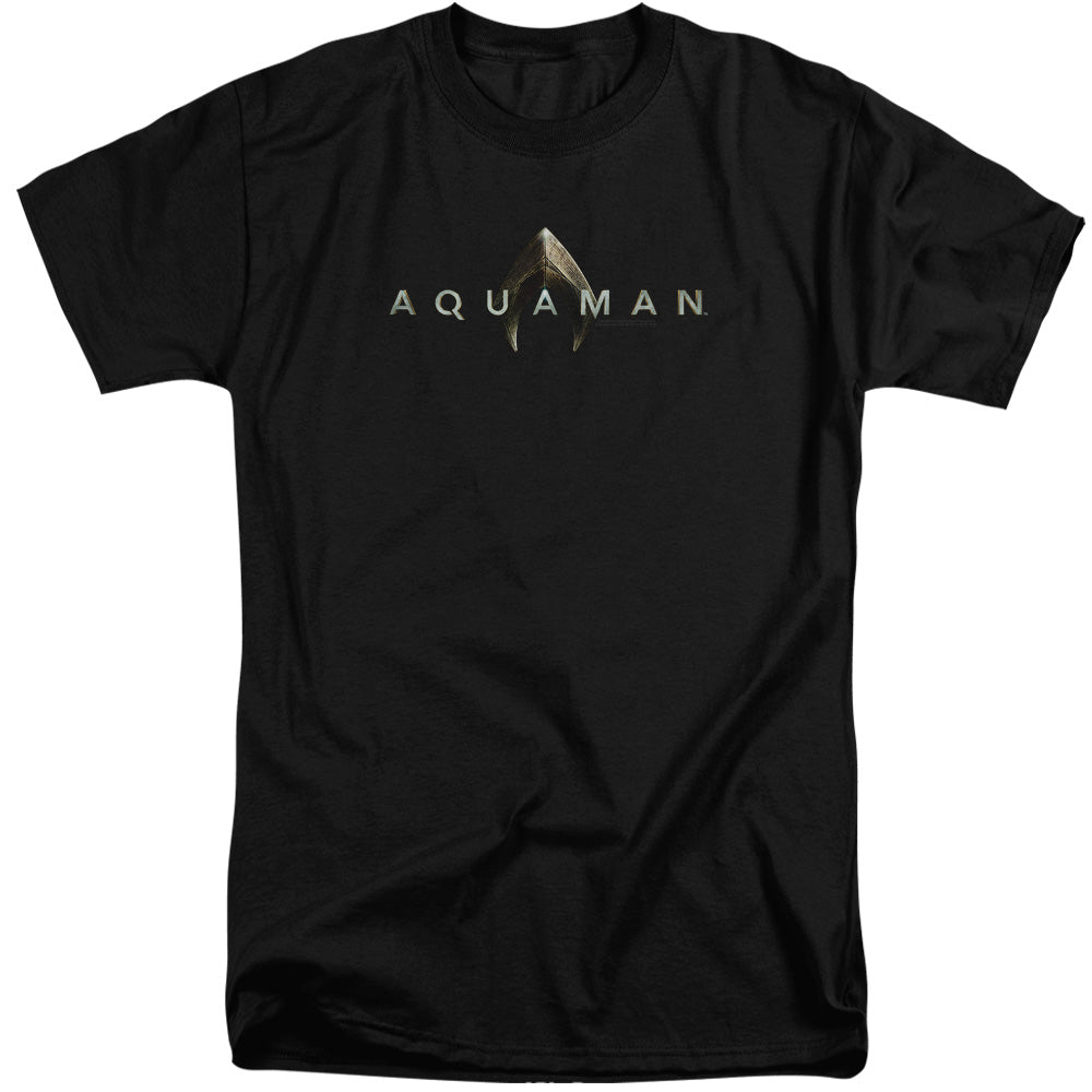 Aquaman Movie Logo Mens Tall T Shirt Black Officially Licensed