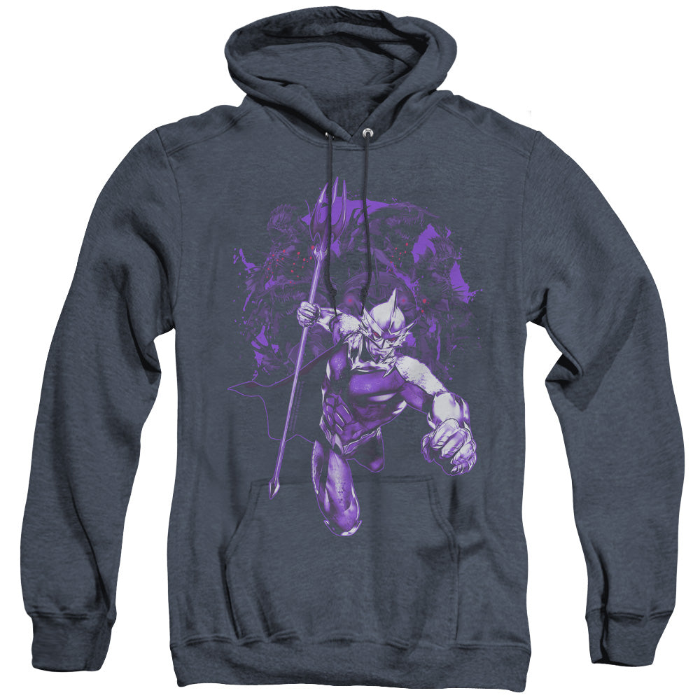 Aquaman Movie Evil Doers Heather Mens Hoodie Navy Blue Officially Licensed
