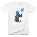 Aquaman Movie Silhouette Mens T Shirt White Officially Licensed