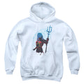 Aquaman Movie Silhouette Kids Youth Hoodie White Officially Licensed