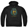 Aquaman Movie Aqua Nouveau Mens Hoodie Black Officially Licensed