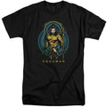 Aquaman Movie Aqua Nouveau Mens Tall T Shirt Black Officially Licensed
