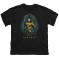 Aquaman Movie Aqua Nouveau Kids Youth T Shirt Black Officially Licensed