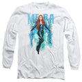 Aquaman Movie Mera Mens Long Sleeve Shirt White Officially Licensed