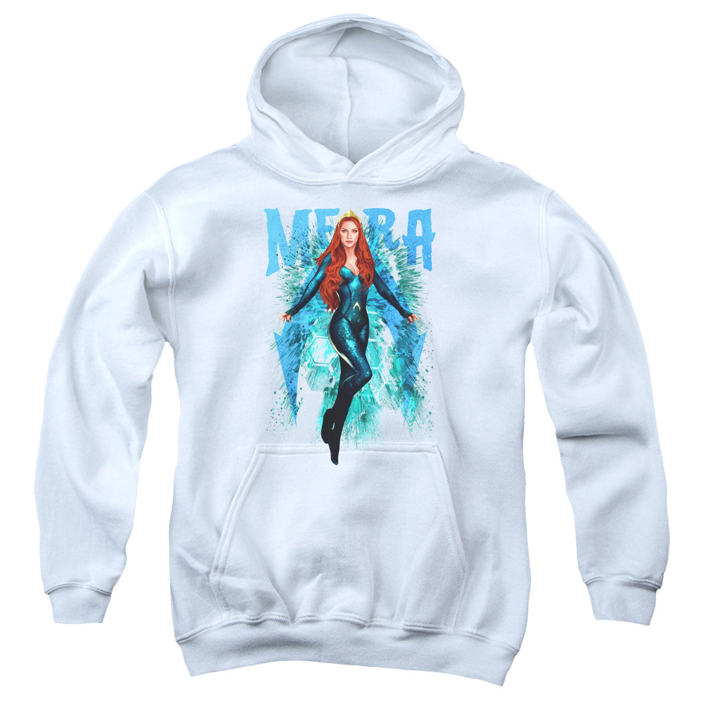 Aquaman Movie Mera Kids Youth Hoodie White Officially Licensed