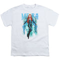 Aquaman Movie Mera Kids Youth T Shirt White Officially Licensed