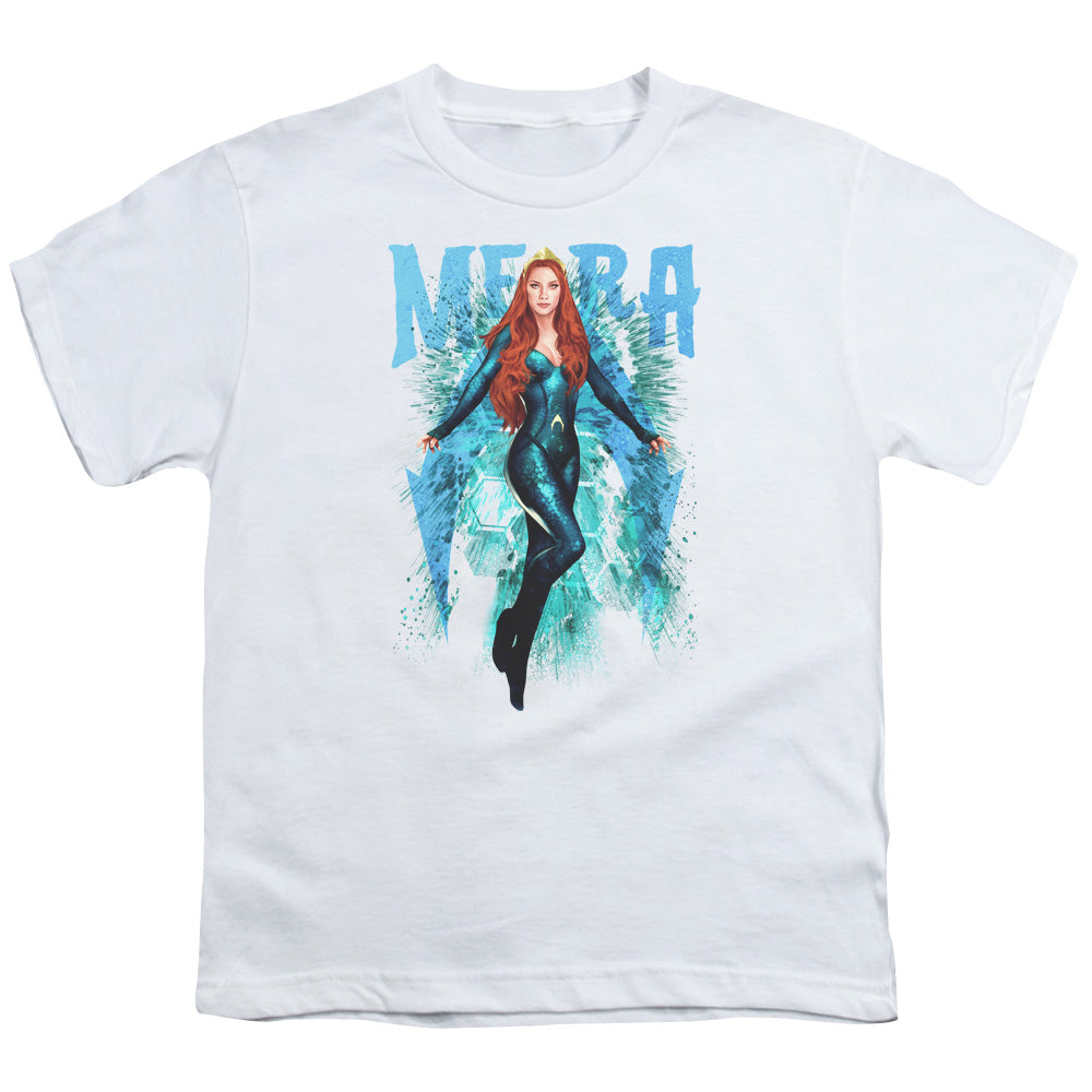 Aquaman Movie Mera Kids Youth T Shirt White Officially Licensed
