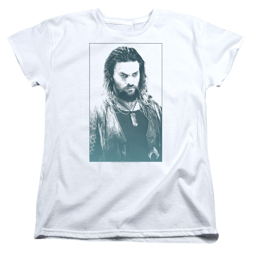 Aquaman Movie Salt Of The Sea Womens T Shirt White Officially Licensed