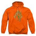 Aquaman Movie Shells Mens Hoodie Orange Officially Licensed