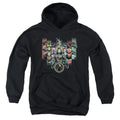 Aquaman Movie Unite The Kingdoms Kids Youth Hoodie Black Officially Licensed