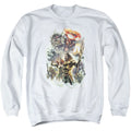 Aquaman Movie King Of Atlantis Mens Crewneck Sweatshirt White Officially Licensed