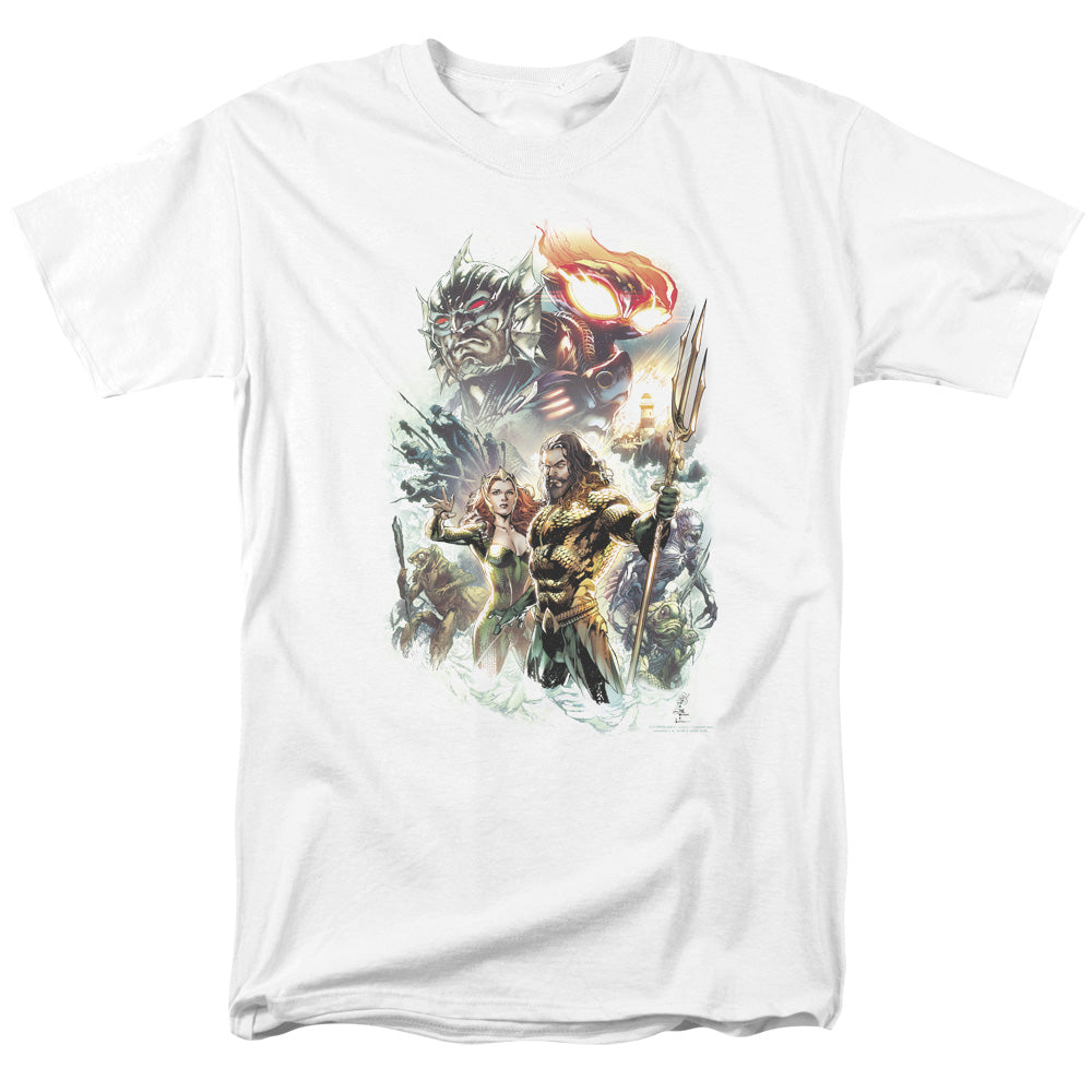 Aquaman Movie King Of Atlantis Mens T Shirt White Officially Licensed