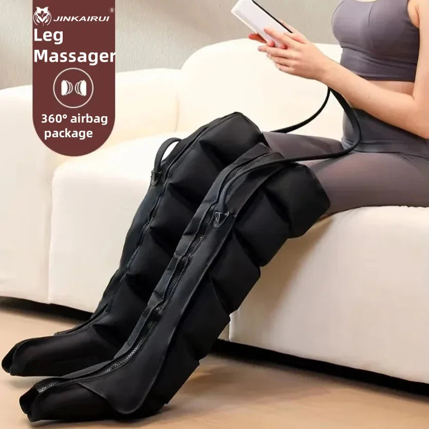 Electric Pneumatic Leg Massager for Thighs, Calves & Feet with Remote