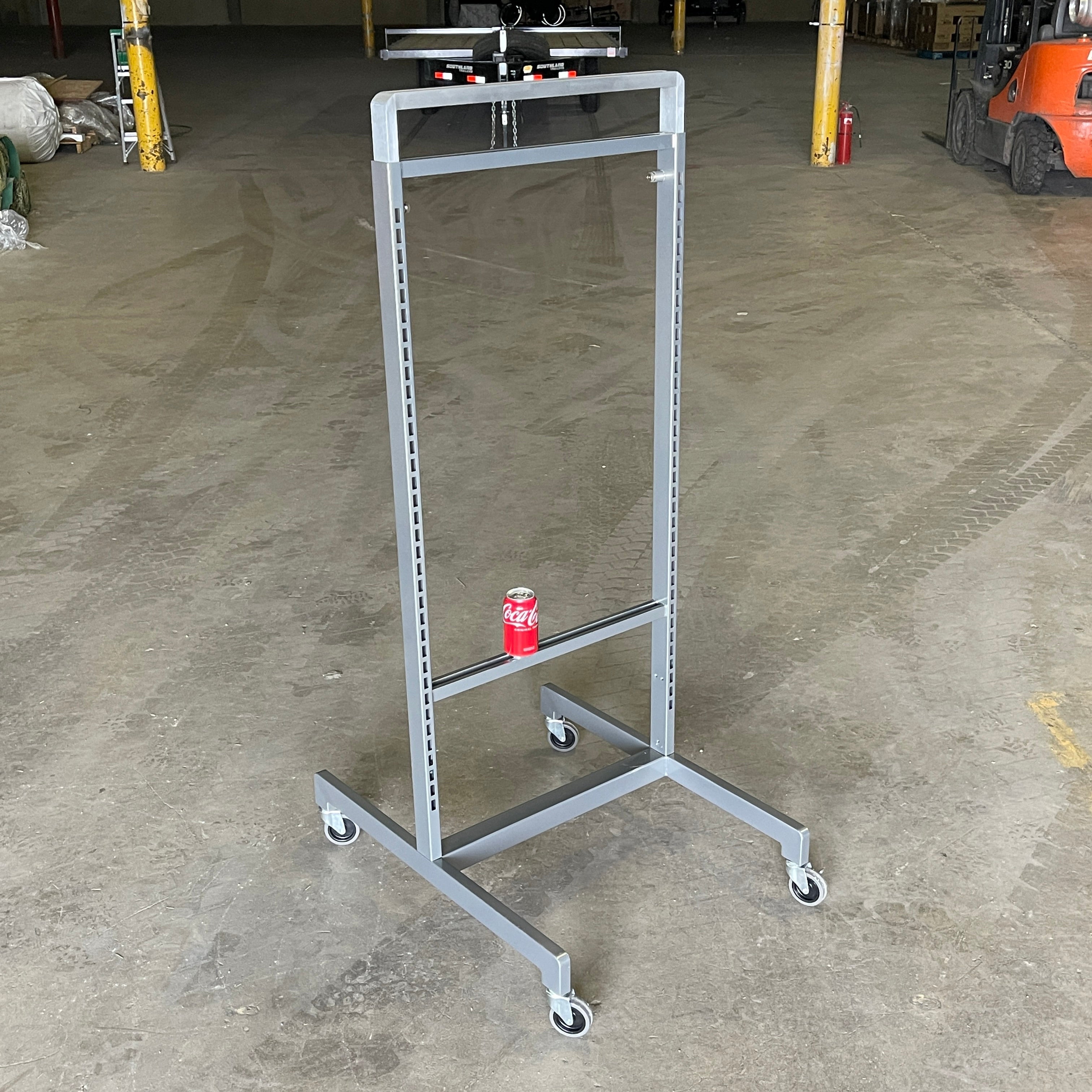 ARTITALIA GROUP Rolling Stainless Double Sided Store Display Stock Rack 24"W WF2569 (New)