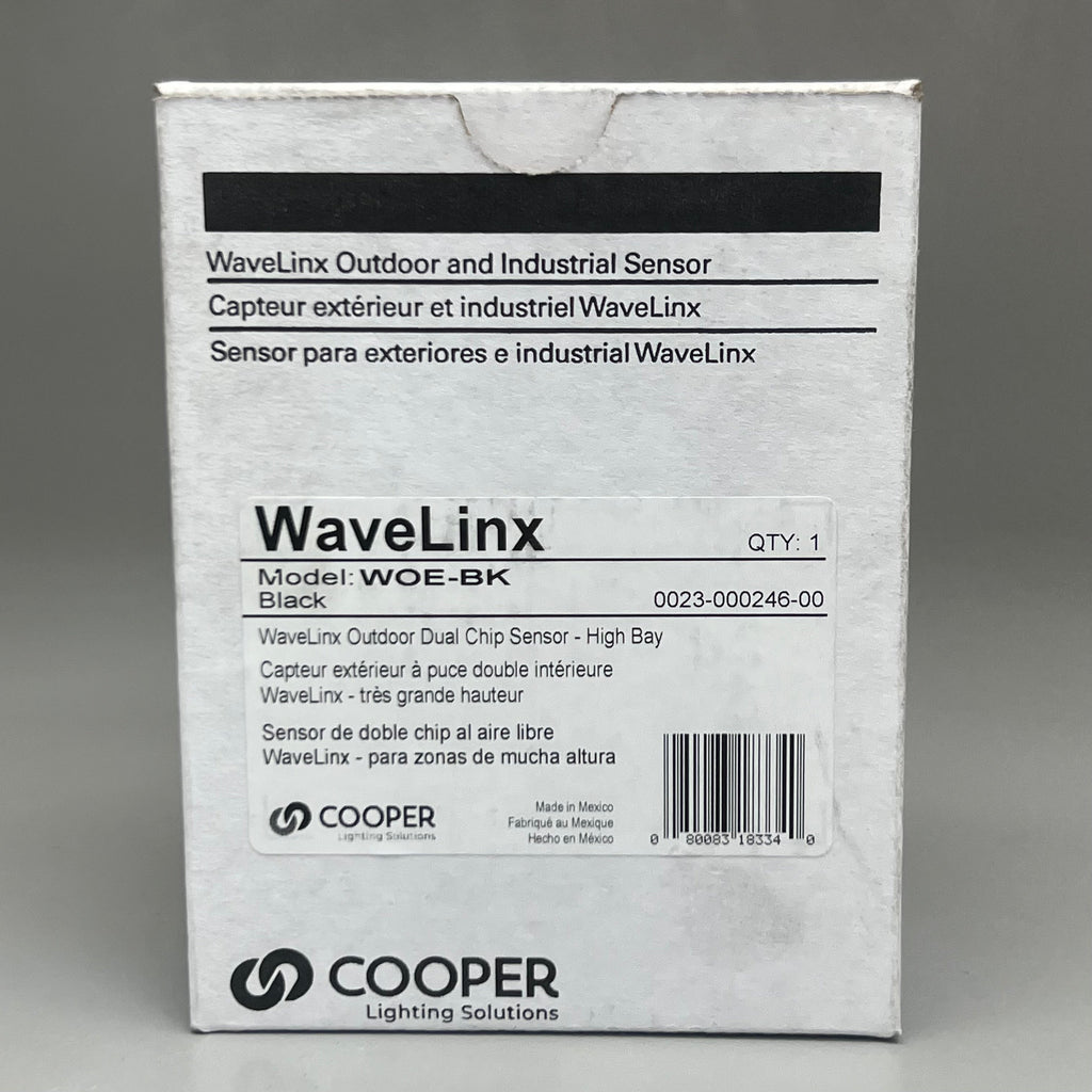 WAVELINX Outdoor and Industrial Sensor Light Solutions WOE-BK Black
