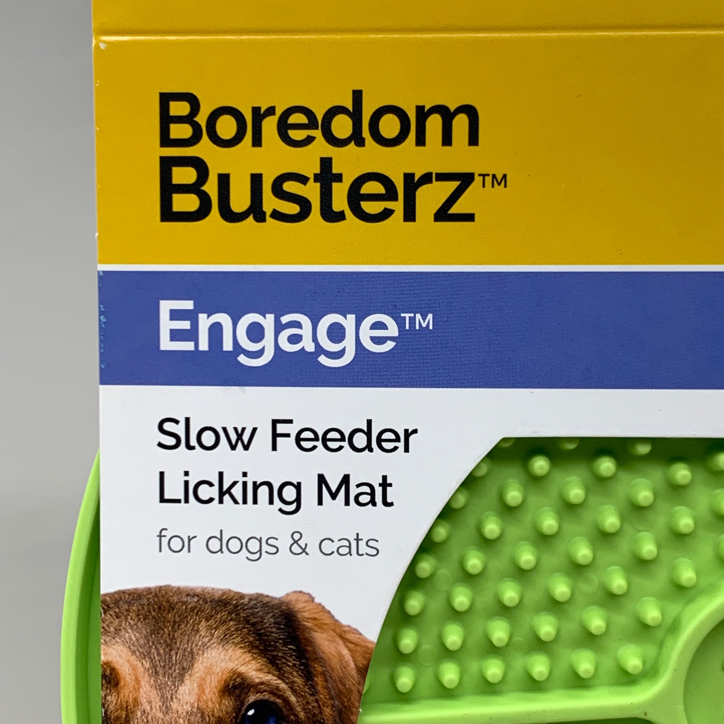 COSMIC PET (2 PK) Boredom Busterz Engage Slow Feeder Licking Mat Green 70808 V2
