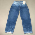 ETICA Tyler Vintage Straight Crop Jeans 100% Cotton Shipwreck Size 24 EW178114A