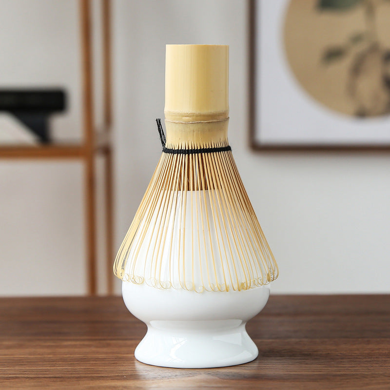 Tea Brush Matcha Brush Hyakumonari Tea Brush Stand Combination Song Dynasty Tea Ordering and Tea Playing Tools Set Japanese Gift Box
