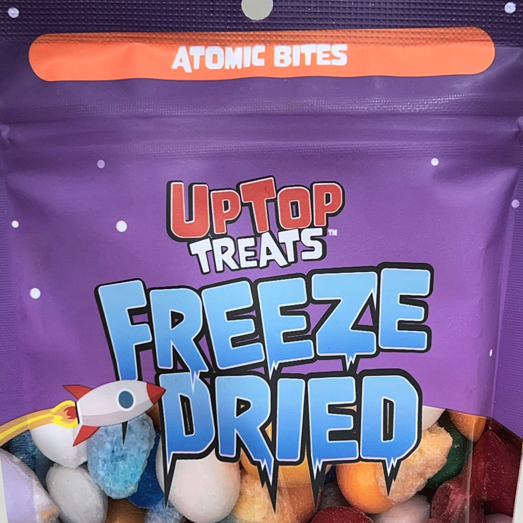 UPTOP TREATS (3 PACK) Atomic Bites Freeze Dried Candy 5 Flavors 4.0 oz BB 01/26
