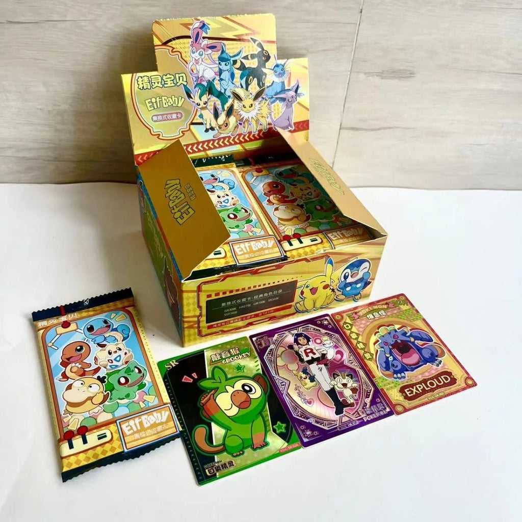Mika's first Pok é mon collection interchangeable hidden cards character cards flash cards