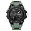 Men's dual display waterproof electronic watch, outdoor sports timing multifunctional quartz electronic watch, shock resistant student watch