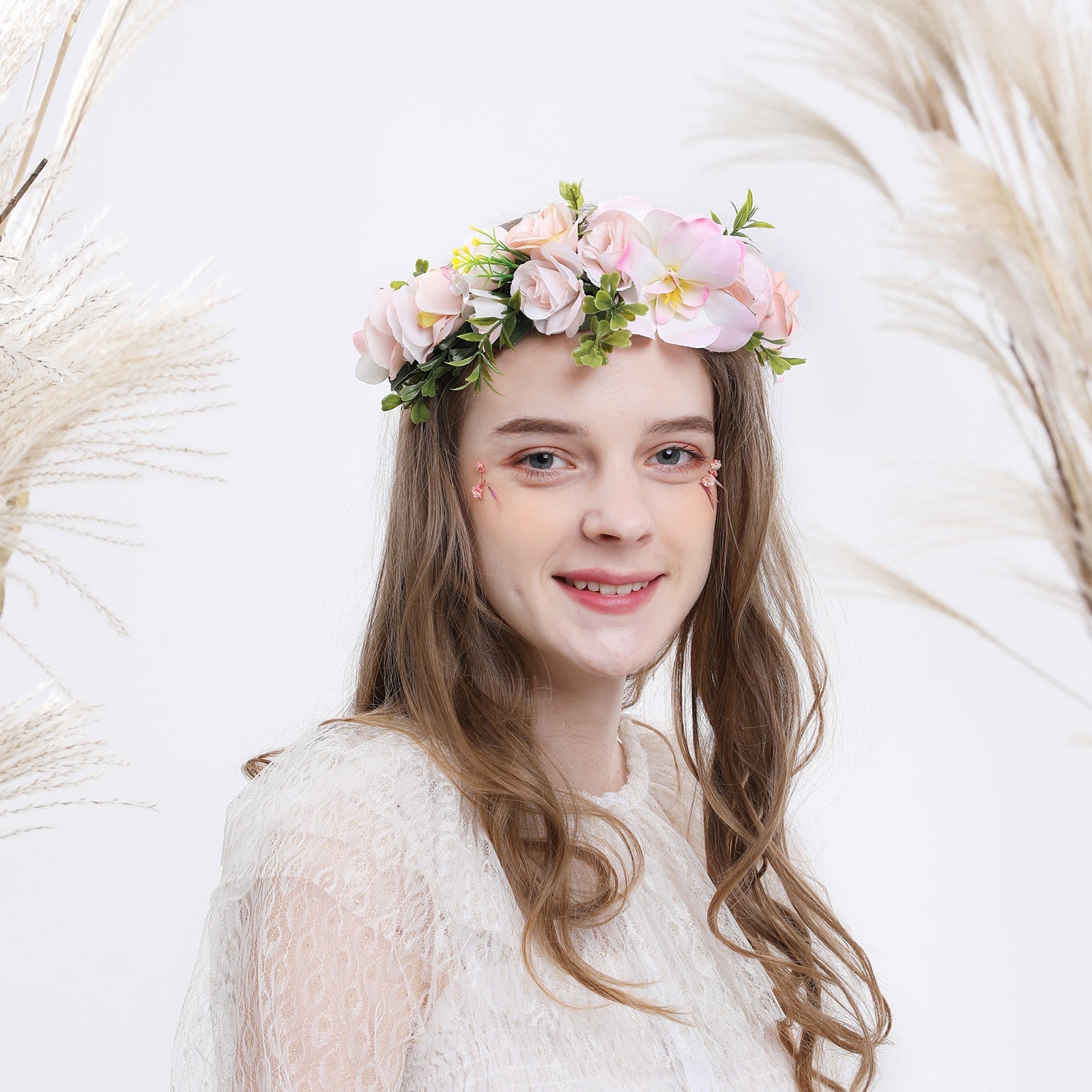 Hawaiian Vacation Wreath Headwear Beautiful Bridal Hairbands Wedding Hair Accessories Headwear Wreath